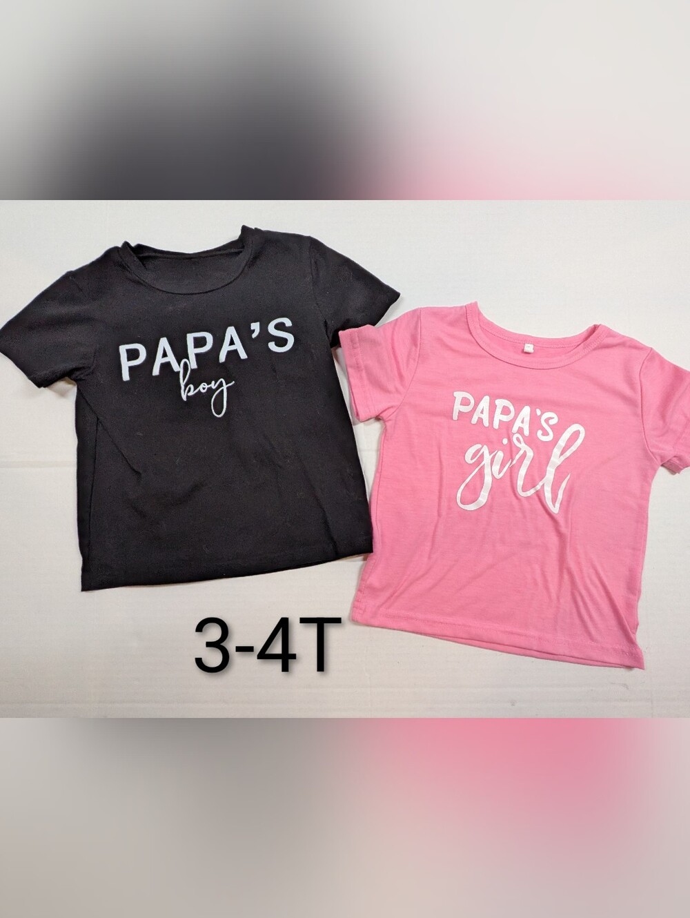 Boy Girl Twin Matching Papa's Boy And Papa's Girl Top